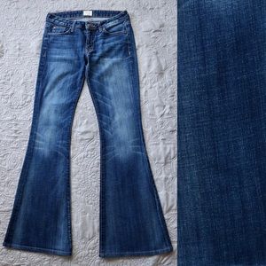 Hudson 26 Jeans Flare Leg Flap Back Pocket Logo